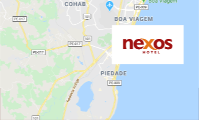 Mapa da localização do motel