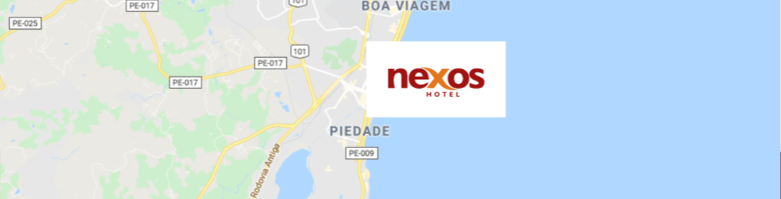 Mapa da localização do motel