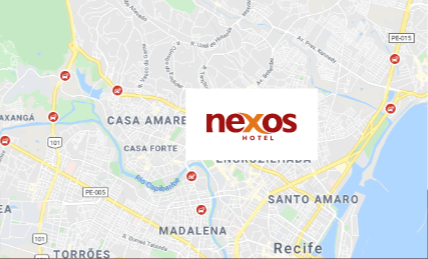 Mapa da localização do motel