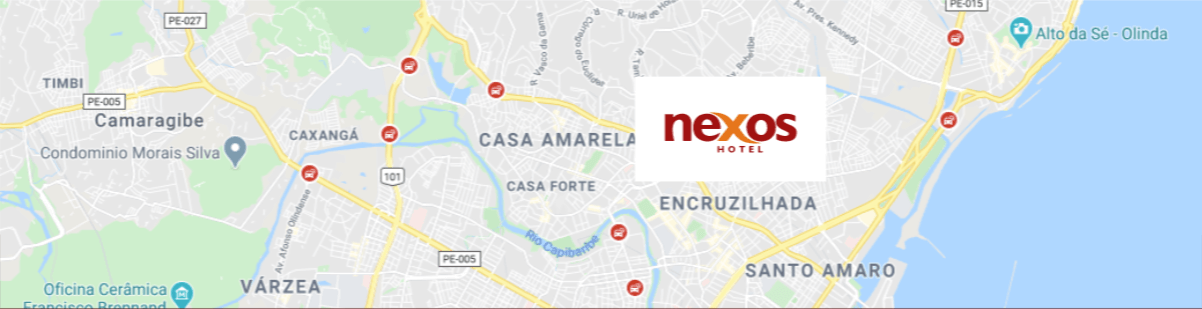 Mapa da localização do motel